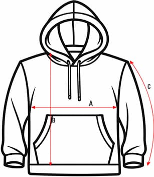 Größentabelle Hoodie